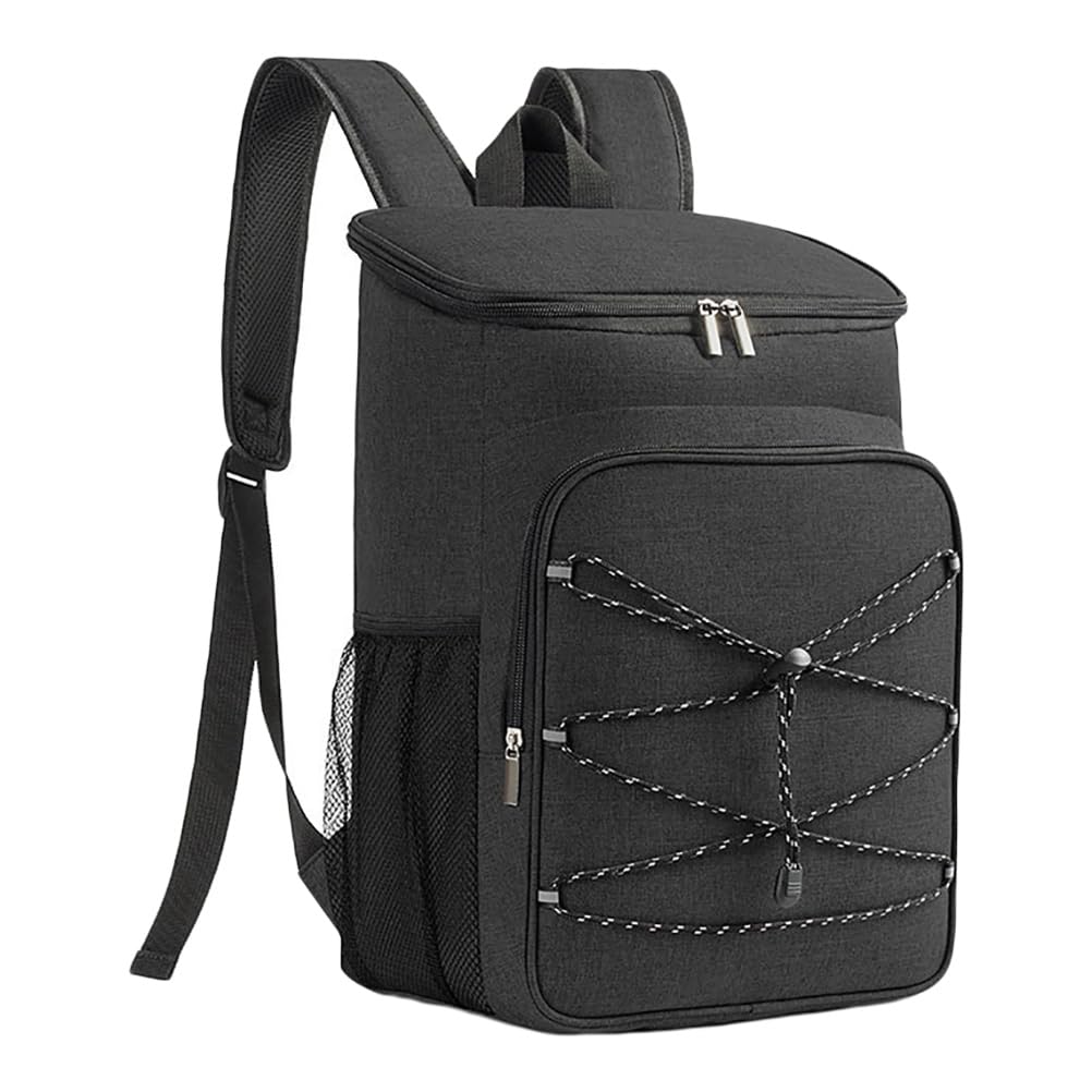 Isolierte Lunchtasche Rucksack aus Oxford Stoff mit Peva Folie und Aluminiumlegierung Große Thermotasche für Fahrradkorb und Kofferraum Tragbare Lunchbag mit Isolierung