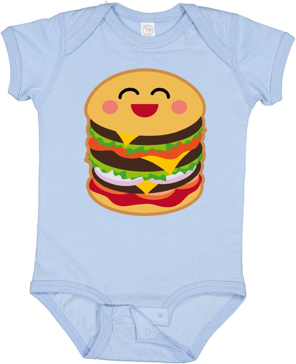 inktastic Hamburger Kawaii Baby Bodysuit