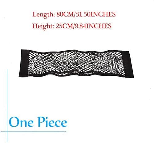 Miniatura 2 de MCARCAR KIT Organizador universal del maletero del asiento trasero de la parte trasera de la red de malla de carga de nylon flexible del