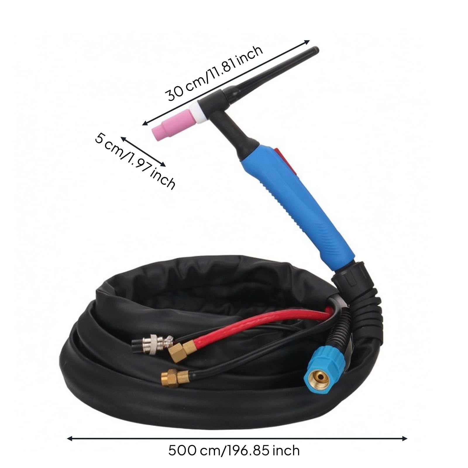 Milageto Antorcha Soldadura Eficiente | Antorcha con Cable, para Taller, Soldadores, 5M