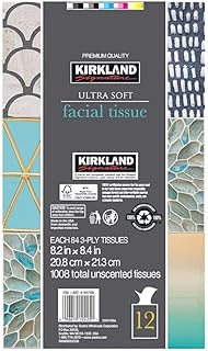 Kirkland Signature Facial Tissue, 3-Ply, 84 Count (12 Pack)