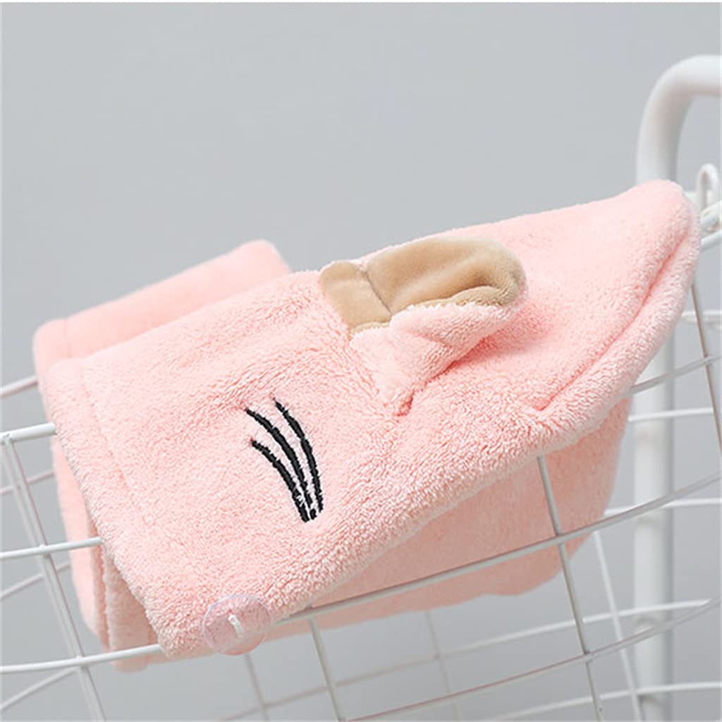 VIDI Hair Drying Cap Strong Water Absorbent Quick Dry Wipe Towel Thicken Cute Headscarf