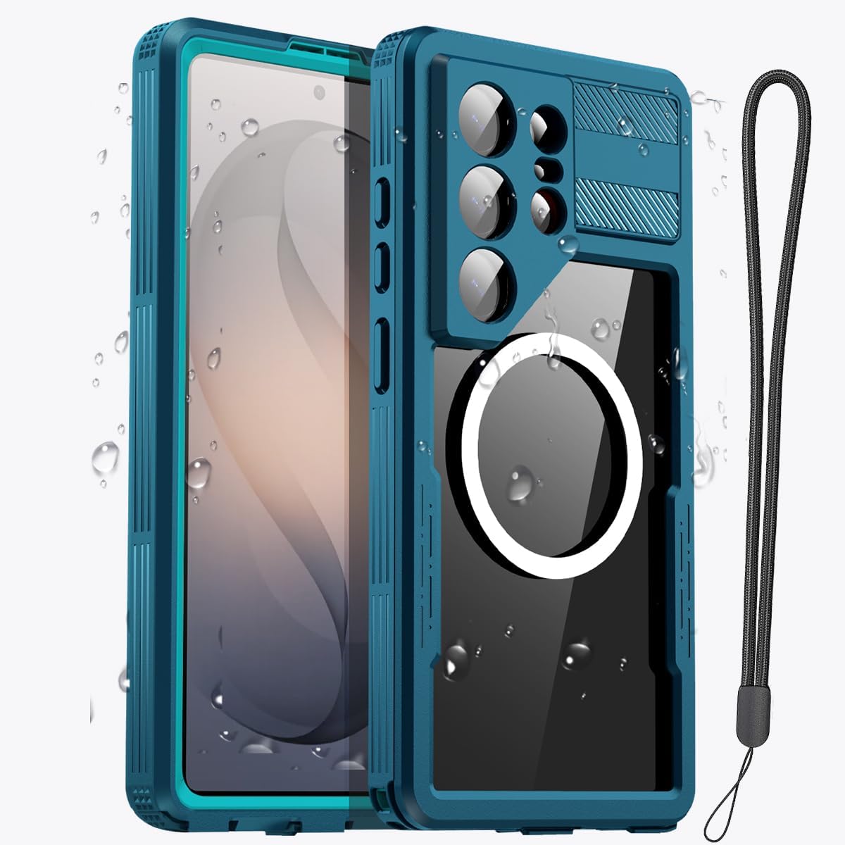 AICase Waterproof Case for Samsung Galaxy S26 Ultra with MagSafe Clear Water Proof Snowproof/Dustproof/Shockproof,IP68 360 Full Body Protection Fully Sealed Underwater Cover for Galaxy S26 Ultra_2