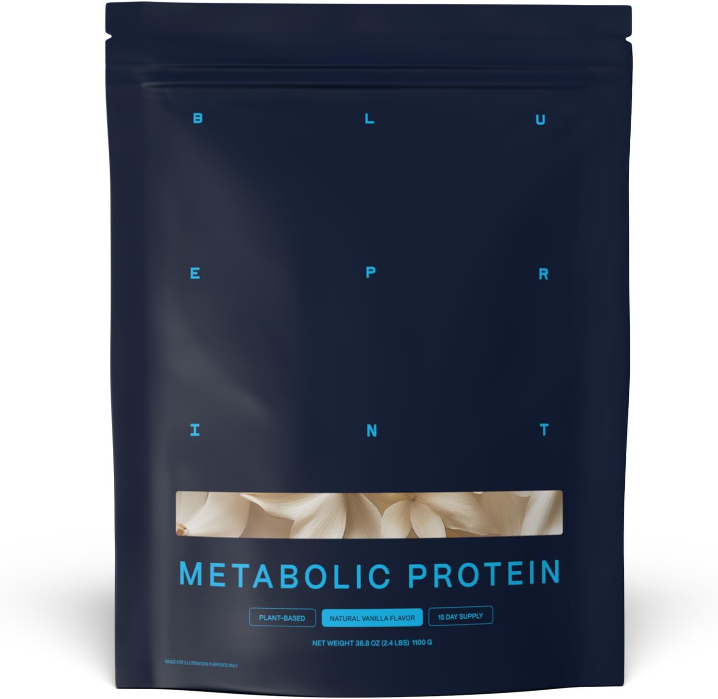 Blueprint by Bryan Johnson Vegan Protein Meal Replacement – Plant Based Hemp Protein with 27g Protein Per Serving – Low Calorie, Flavored Protein for Women & Men – Dairy Free – 15 Servings – Vanilla