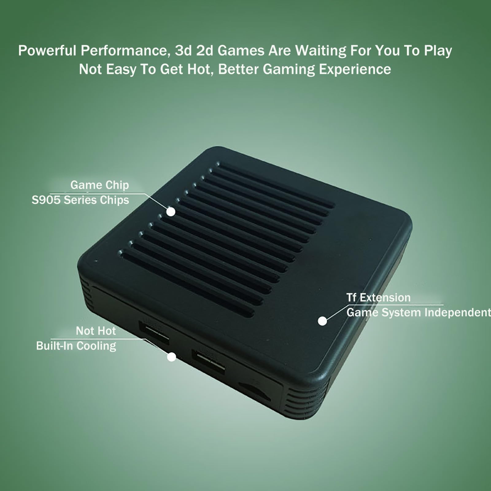 Konsola Do Gier Wideo, Konsola Do Gier Z Dwoma Kontrolerami, 64/128/256G, 256G 60 000+ Gier, Plug And Play + Wyjście 4K HD, Maksymalna Obsługa 60+ Klasycznego Symulatora Gier,64G