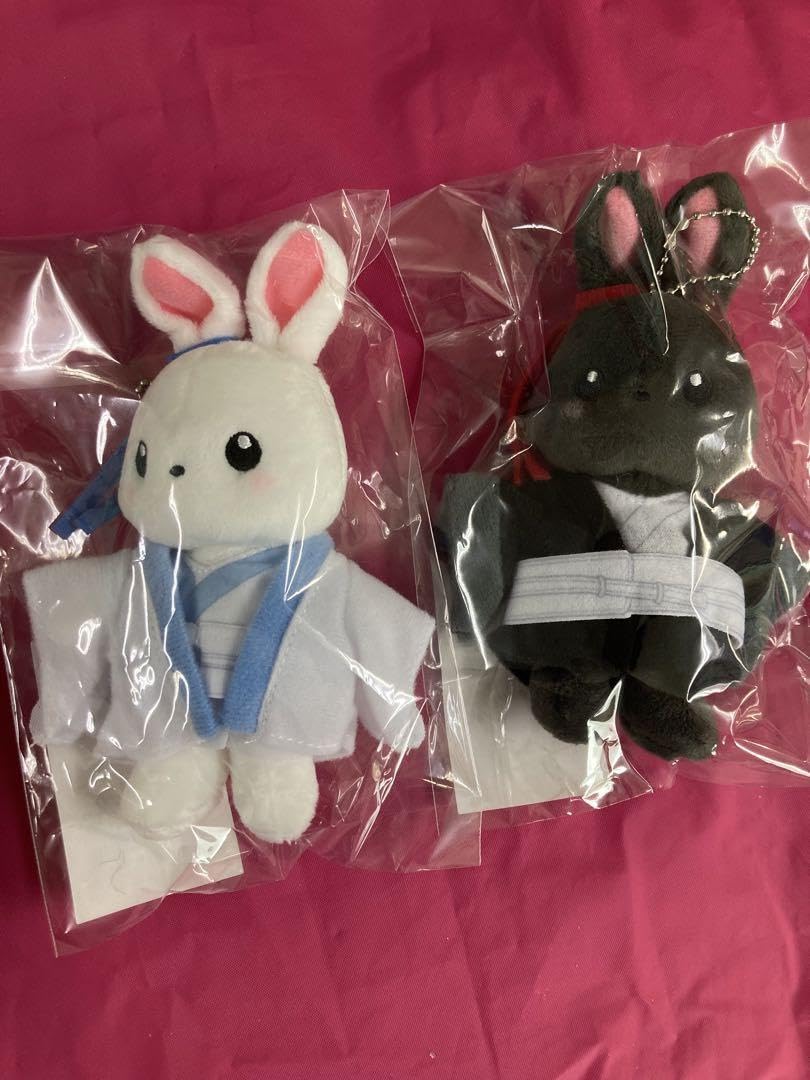 魔道祖師 四周年記念展 うさぎ ぬいぐるみキーホルダー 藍忘機 魏無羨 兎