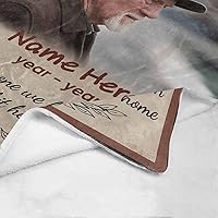 Vista 117 de Custom Memorial Blankets with Photo to Your Loved One's Memory, Memory Lane in Loving Memory Photo Blanket to Remind You of Your Beloved Ones 40x50