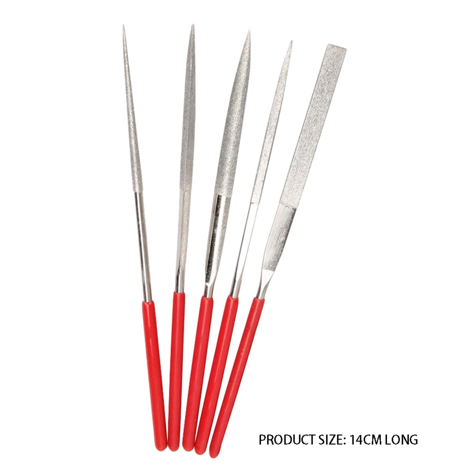 Juego de limas, juego de limas de metal, 5 piezas, lima de aguja for tallar madera, artesanía, metal, vidrio, piedra, grabado, herramienta de pulido, reparación de corte, herramientas manuales for lim