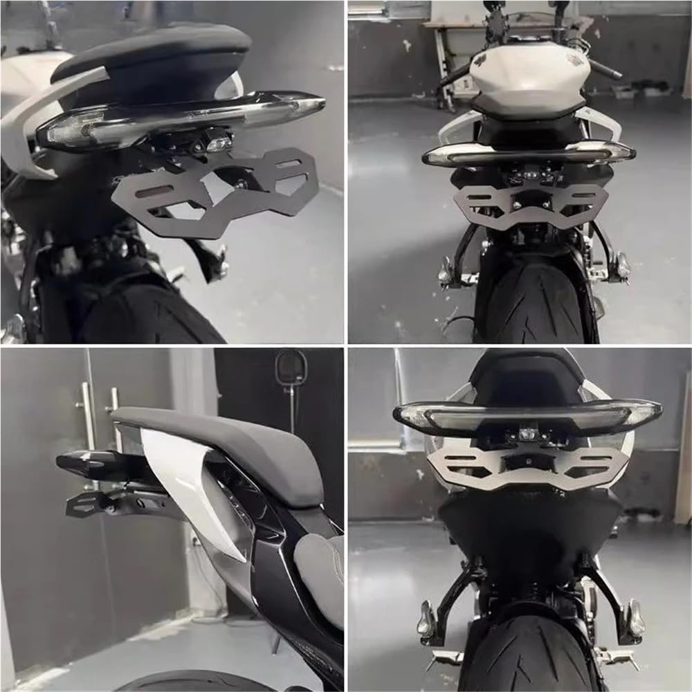 Portatarga Accessori per indicatori di direzione, staffa porta targa, contropunta posteriore per moto, coda corta, per 675SR