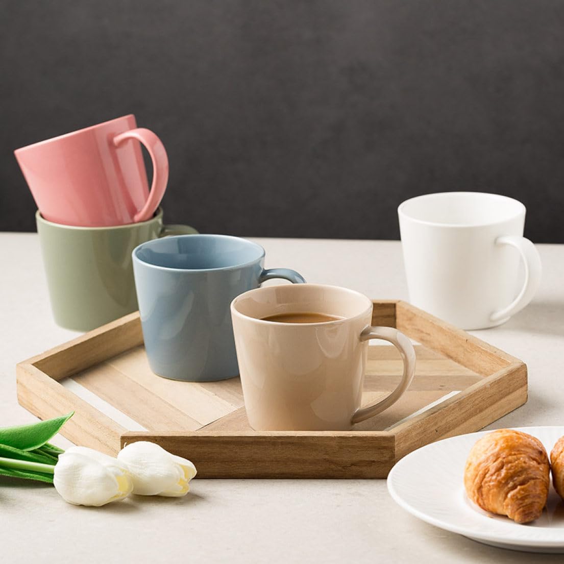 Amazon.co.jp: MJKQ9 コーヒーカップ ペア 北欧 陶器 食器 マグカップ