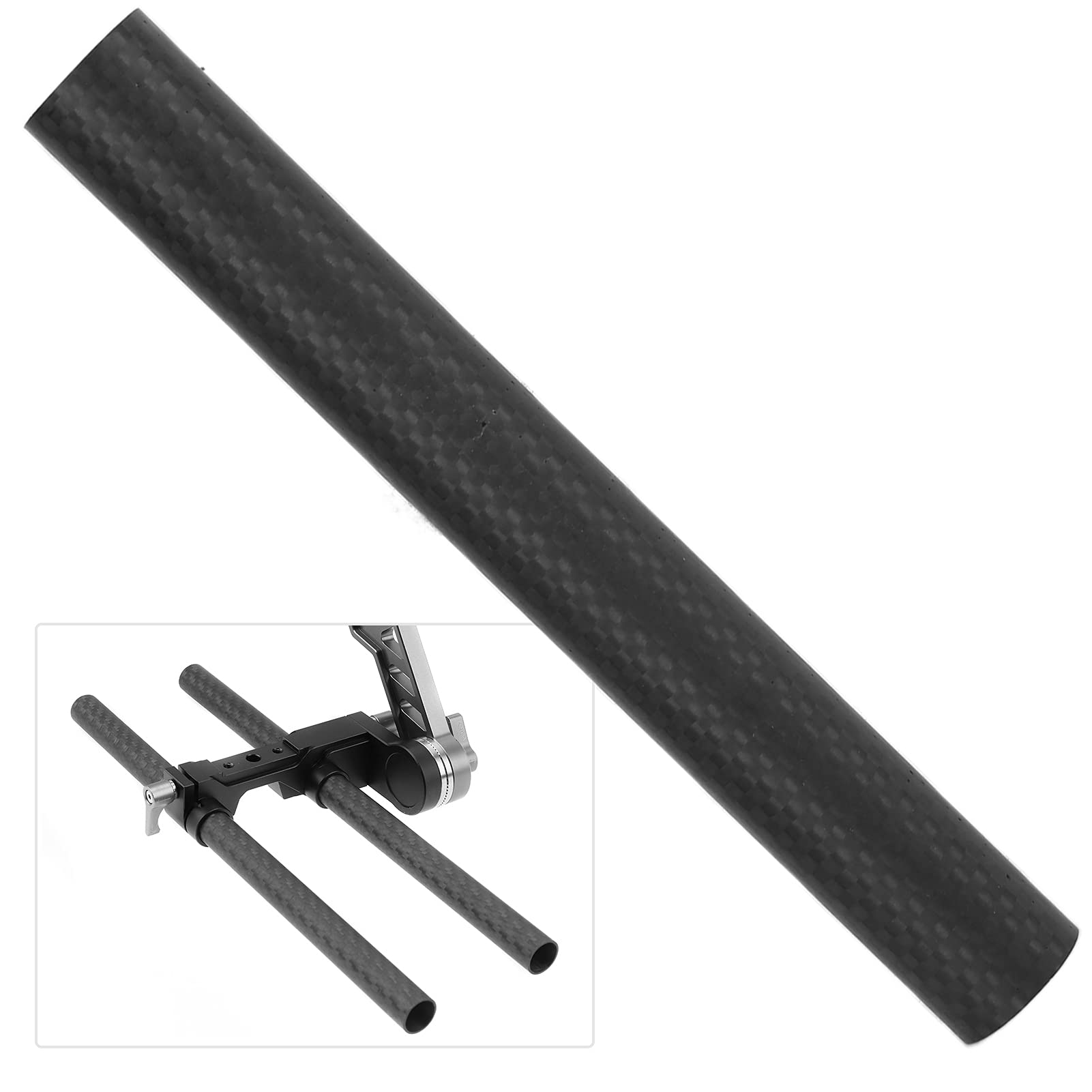 Carbon Fiber Tube Rod dla Durchmesser 19mm Rod Rail System Follow Focus Camera Cage Kit dla Kamera Foto Durchmesser 19mm Rod Rail System Tube(15cm)