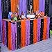 LOLStar Halloween Party Dekorationen 2er Pack Orange, Lila Und Schwarze Wellige Metallische Lametta Folien Fransen Tischröcke Für Rechteckige Und Runde Tische, Perfekte Deko Für Die Halloween Party Orange günstig Kaufen-LOLStar Halloween Party Dekorationen 2er Pack Orange, Lila Und Schwarze Wellige Metallische Lametta Folien Fransen Tischröcke Für Rechteckige Und Runde Tische, Perfekte Deko Für Die Halloween Party