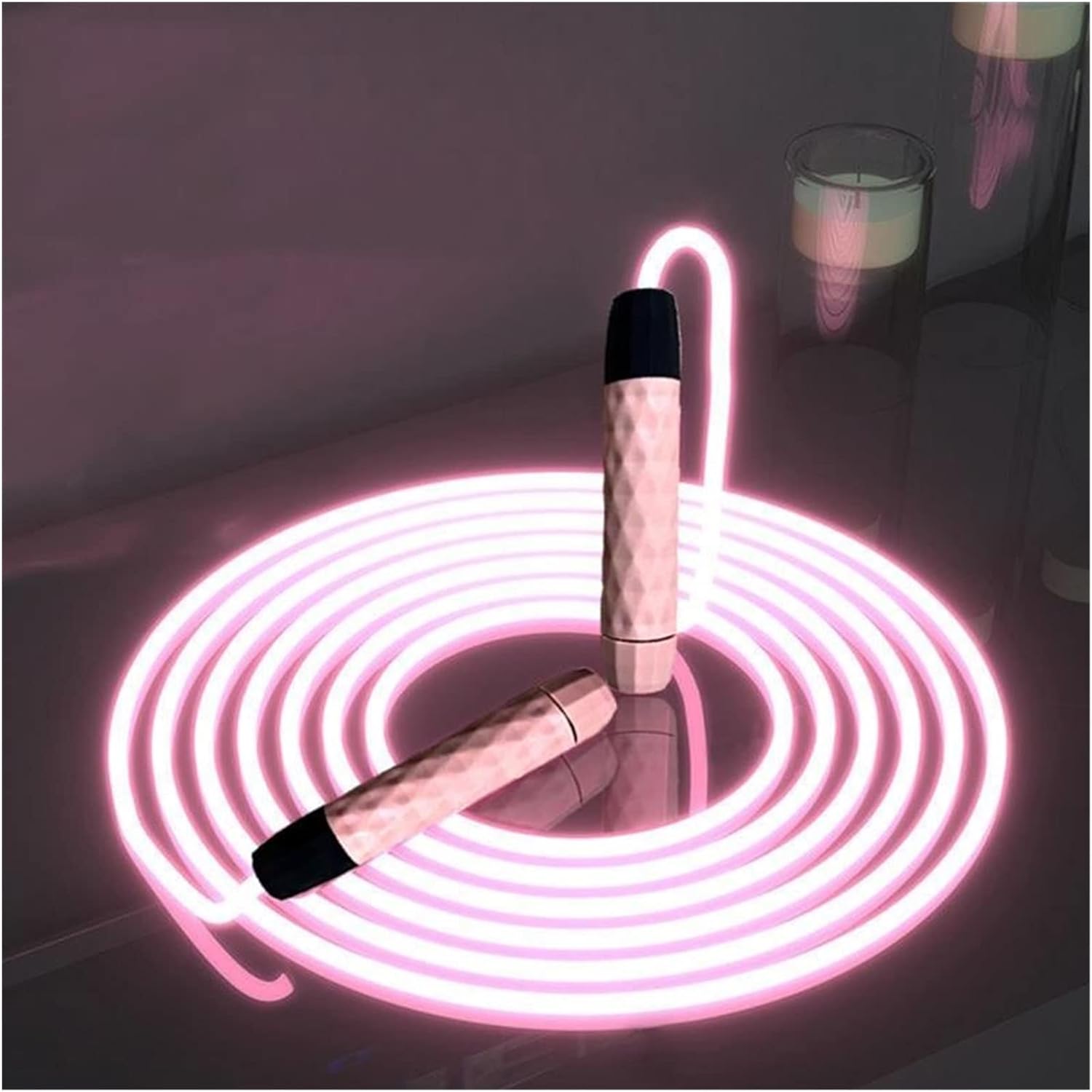 Skipping Adjustable Night Glowing Rope Luminous Jump Fitness Home LED Slim Exercise Ropes Light Body