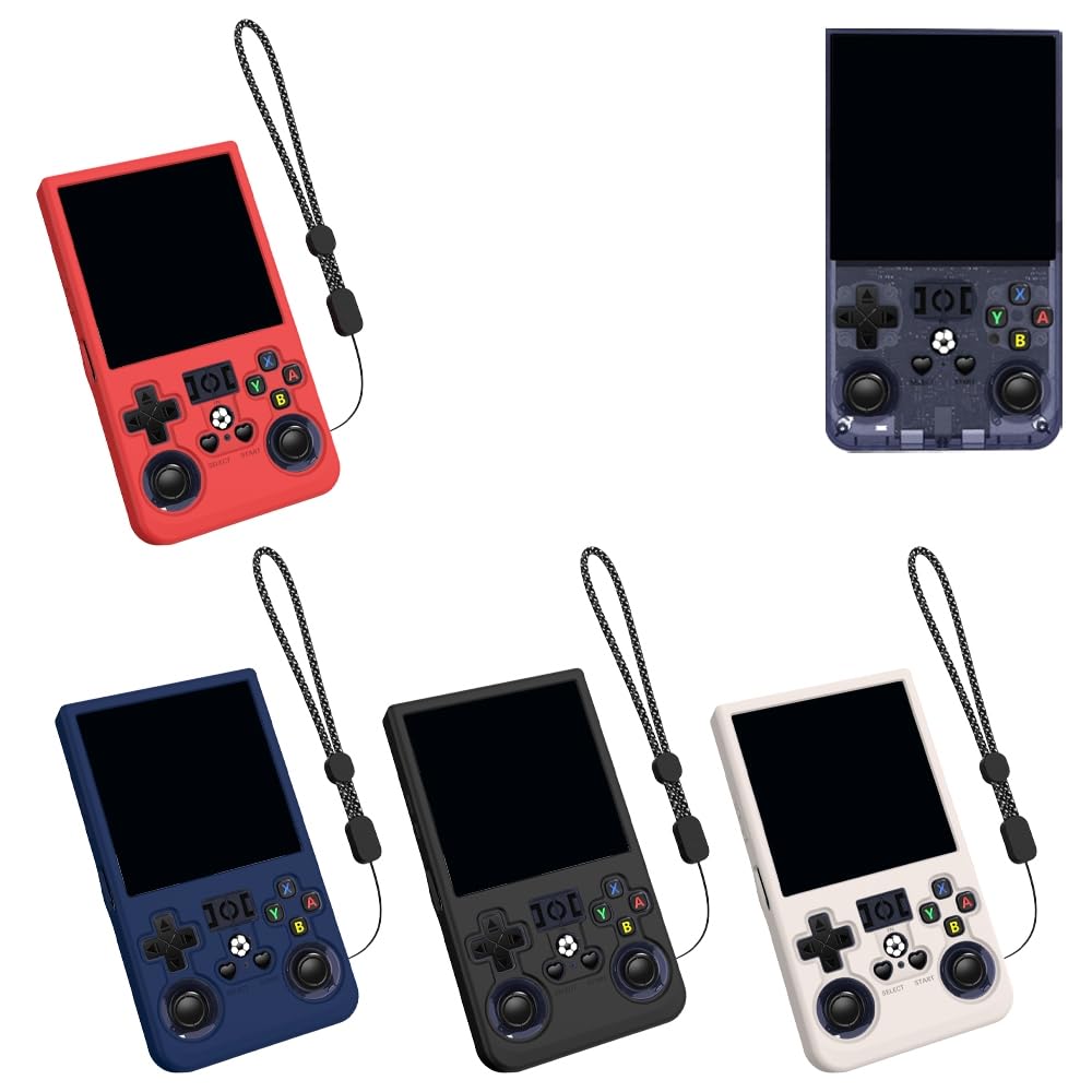 Coque De Protection Silicone Pour Console R36S - Résistante Aux Chocs Et éclaboussures - Design Antidérapant Avec Aérations - Couleurs Disponibles