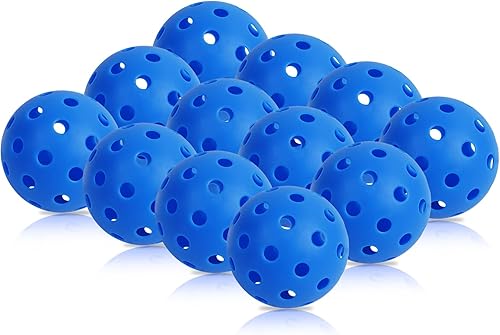 Fizzazzle Bolas de pickleball para exteriores, 40 agujeros, duraderas, de alto rebote aprobadas por USAPA, bolas de pickleball para torneo de vuelo