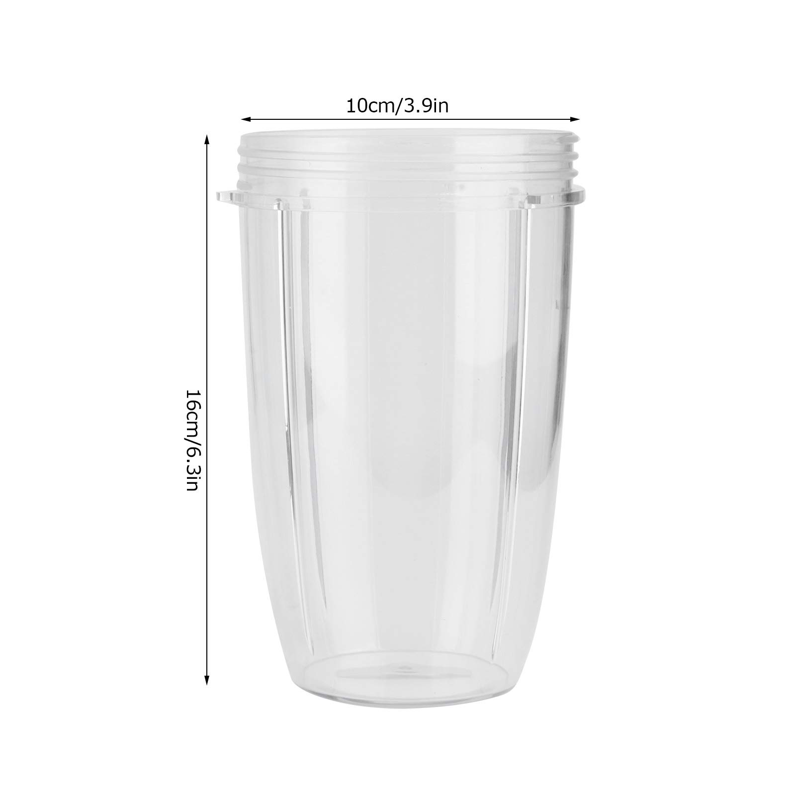 2 vasos de repuesto para licuadora, ABS transparente, piezas de licuadora, exprimidor, vasos de repuesto para 600 W y 900 W