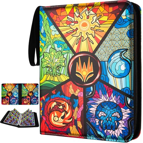 Image of 9 Pocket Card Binder for MTG /YGO /PTCG /Game Cards, Holds 900 Cards,Premium Card Collector Book for TCG Players,Toys Gifts for Kids(MTG-5)