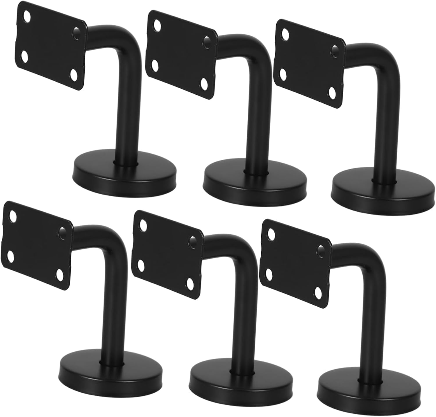 6pcs Stainless Steel Handrail Bracket for Staircase Heavy Duty Support Brackets Wall Mount for Indoor Use Sturdy and Easy to Install