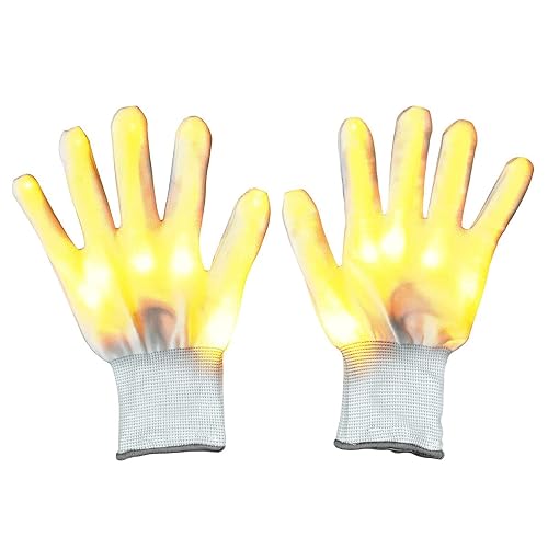 Lychee - Guantes LED de Dedo Completo para Niños y Adultos, Ideal para Halloween/Navidad/Fiesta/Club/Etapa…