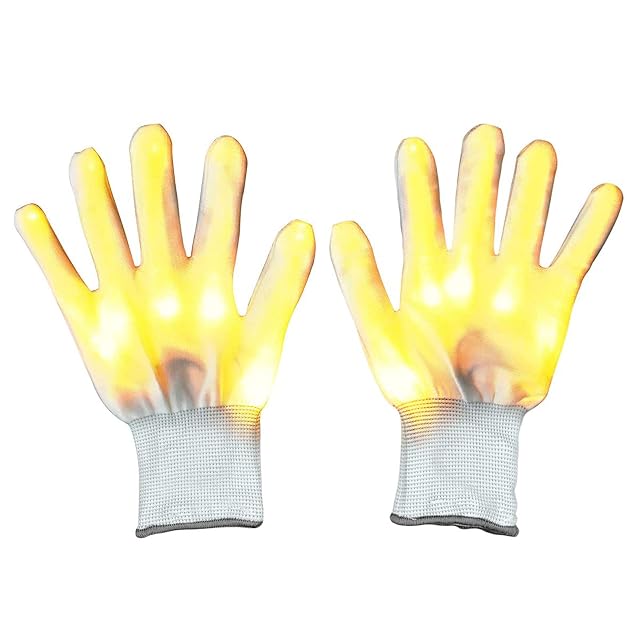 Lychee - Guantes LED de Dedo Completo para Niños y Adultos, Ideal para Halloween/Navidad/Fiesta/Club/Etapa…