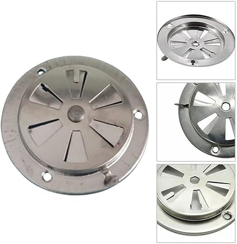 Miniatura 5 de TEAMWILL 4 piezas de repuesto - Parrilla de barbacoa ahumador de ventilación de escape de la estufa de ventilación de aire amortiguador EE. UU