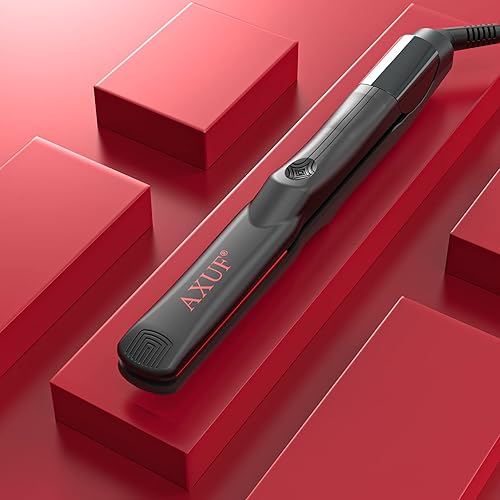 Miniatura 8 de AXUF Plancha de cabello profesional plancha plana para cabello con calentamiento rápido de 5 segundos y ajuste de temperatura 5 alisador y rizador 2