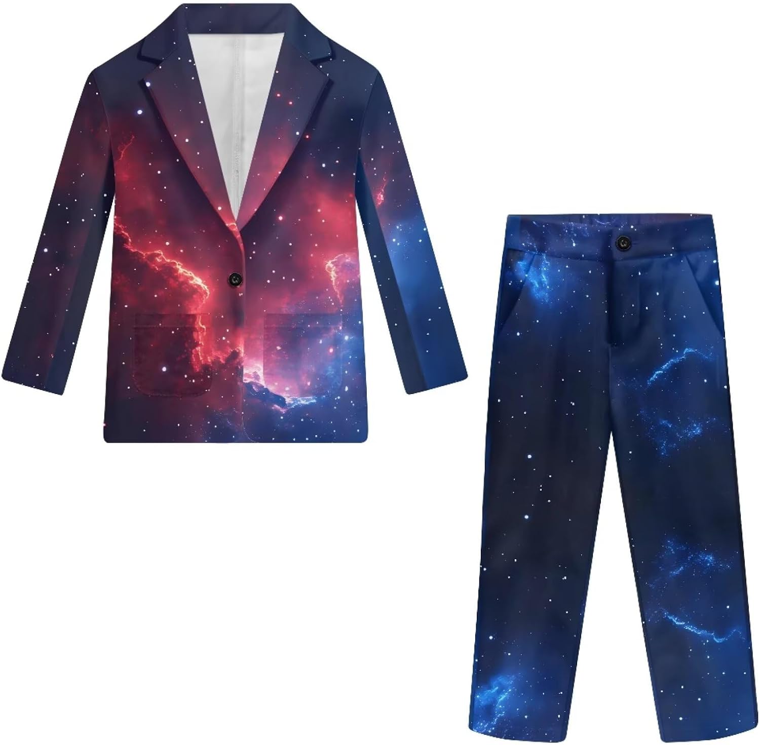 Boys Suit 2 Piece Formal Suit Set One Button Casual Blazer Jackets Dress Pants Slim Fit Wedding Prom Party Tuxedo