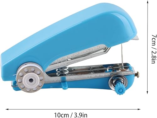 Miniatura 6 de Zerodis Mini máquina de coser portátil, máquina de coser de mano multifuncional, mini herramienta de costura portátil, dispositivo de costura de
