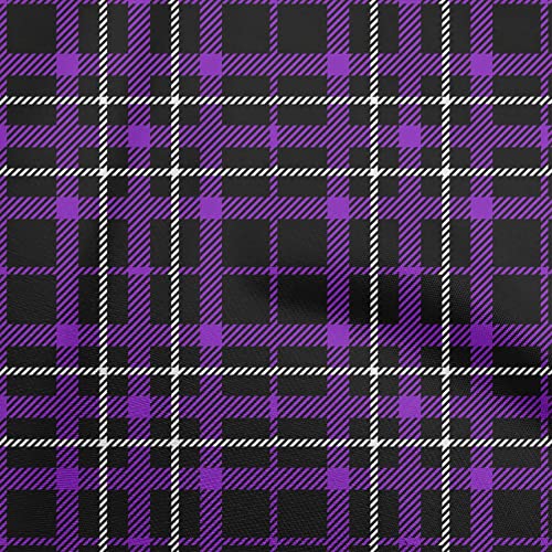 Luxurious Purple Cotton Poplin Twill Tartan Fabric - Perfect for Sewing and Craft Projects, 56 Inches Wide - Premium Quality by The Yard