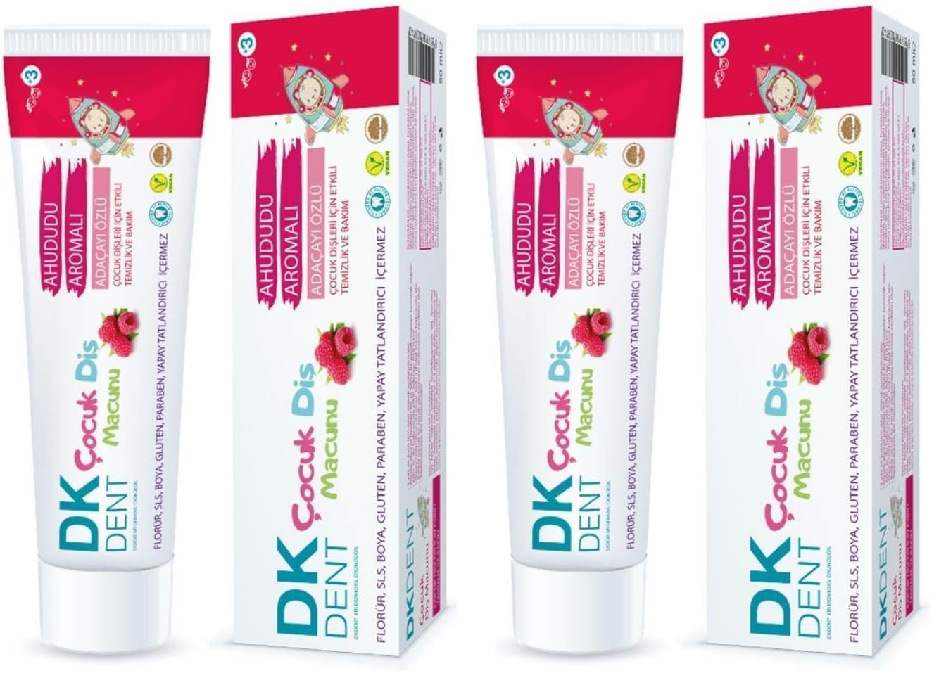 Dermokil DK DENT DİŞ MACUNU 50ML ÇOCUK AHUDUDU 2li paket