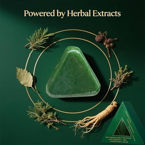 Miniatura 7 de Nature Triangle - Barra de champú Usman Grass Seven Green, voluminizador y control de aceite, champú sólido para mujeres y hombres