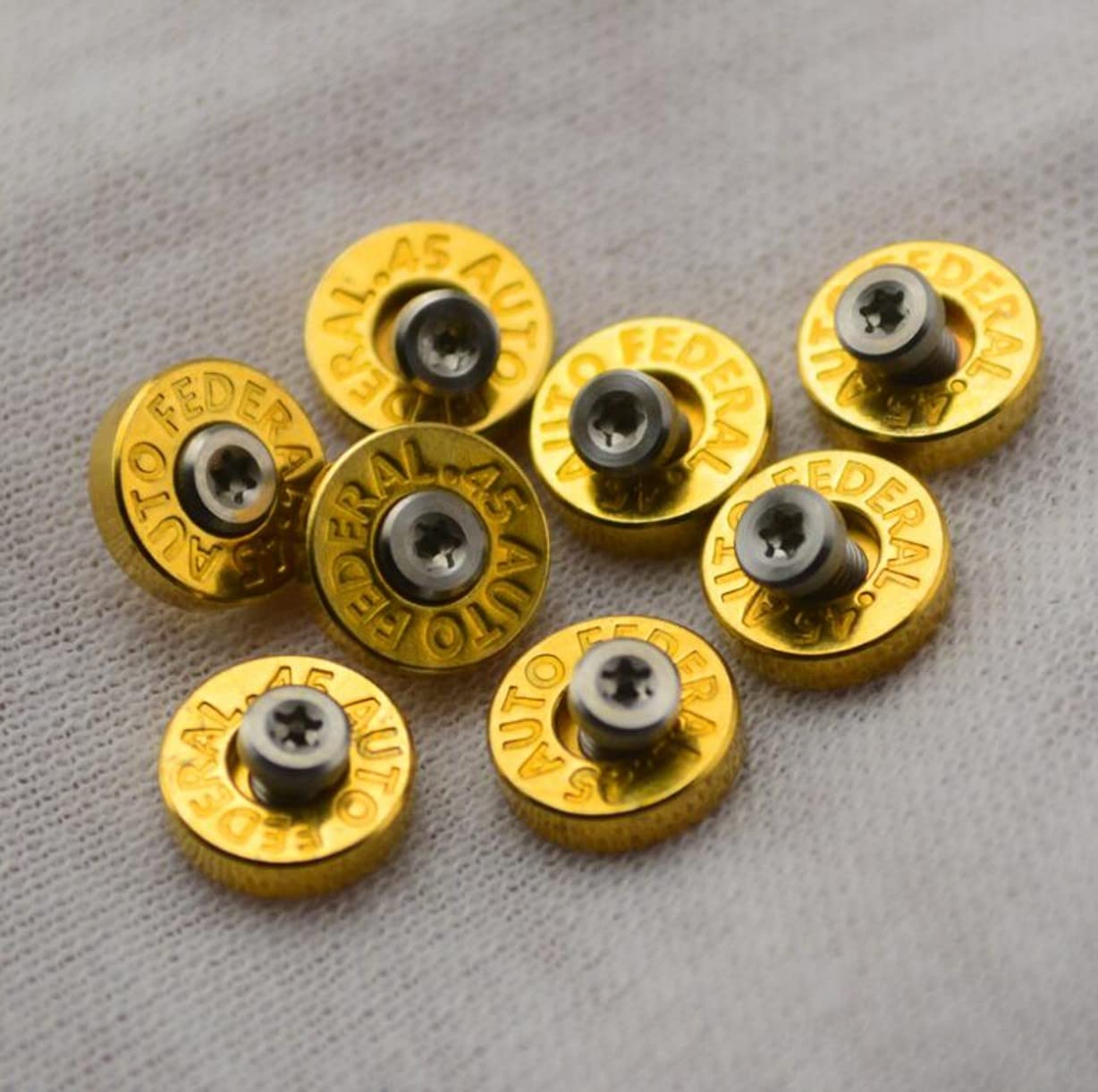 YJIUYUANQ (Size XL) H62 Brass Washer+ M2.5 Screws Washer Bottom Fire Screw Rivet Back Clip Decorative Appearance ?6 Sets