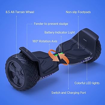 Amazon.com: Tomoloo Hoverboard Off Road with Bluetooth and