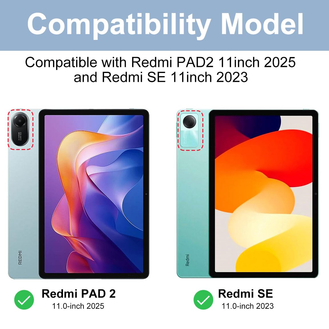 Amazon.com: GYSDCAZ Keyboard Case for Redmi Pad 2 2025/Redmi Pad