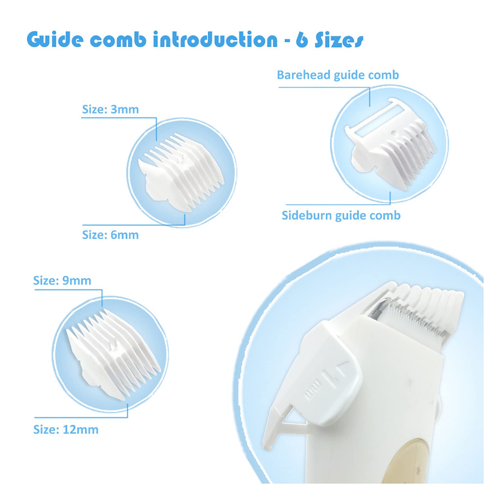 Tosatrici a testa elettrica 8 in 1 per Baby Professional, tagliacapelli silenziosi per bambini, kit per taglio di capelli impermeabile per bambini neonati, Ce Rohs