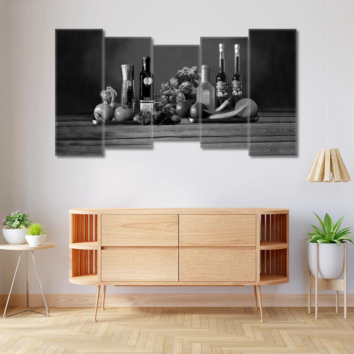 Pintura impresa sobre lienzo Decoración de pared 150x80cm Condimentos para la cocina No. H8024M_PC5CB