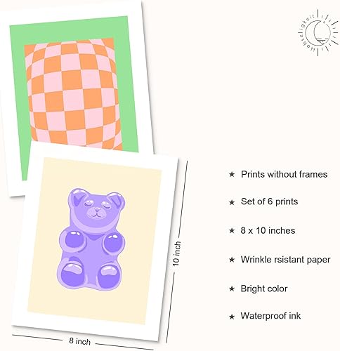 Miniatura 2 de Habseligkeit Posters for Room Aesthetic, Danish Pastel Wall Art Posters, Preppy Pink Room Decor, Cute Room Decors for Girls Aesthetic