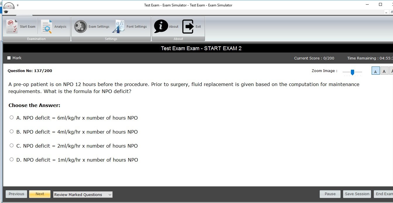 Anesthesiology Board Review Simulation Software 3,400 Questions