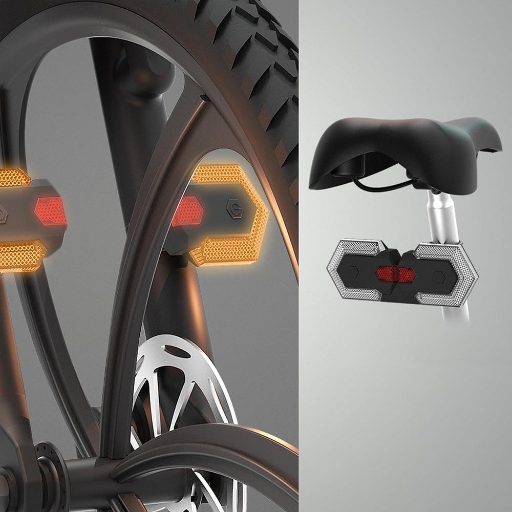 Dwie kombinacje lamp Split Turn Signal Rower Pojazd elektryczny Bezprzewodowy pilot zdalnego sterowania Tail Light Lampka ostrzegawcza ładowania baterii litowej