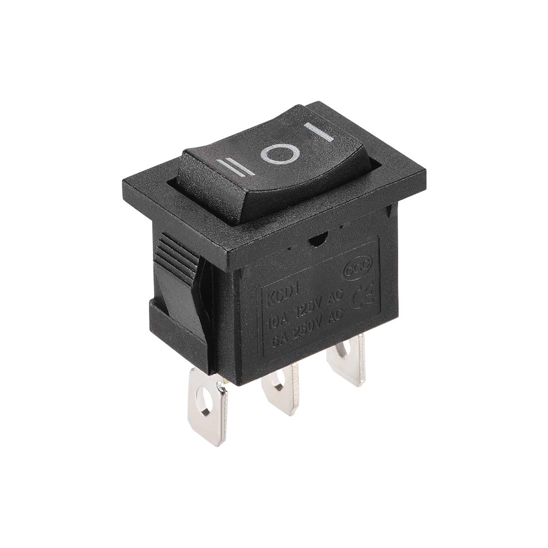 Piezas de recambio Mini interruptor basculante for barco SPDT, interruptor de palanca for barco marino negro, encendido/apagado/encendido CA 250V/6A 125V/10A, 1 Uds. Accesorios interruptores industria