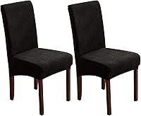 Vista 17 de Fundas para sillas de comedor, fundas para sillas de comedor, fundas elásticas para sillas Parsons, para comedor, cocina, funda protectora