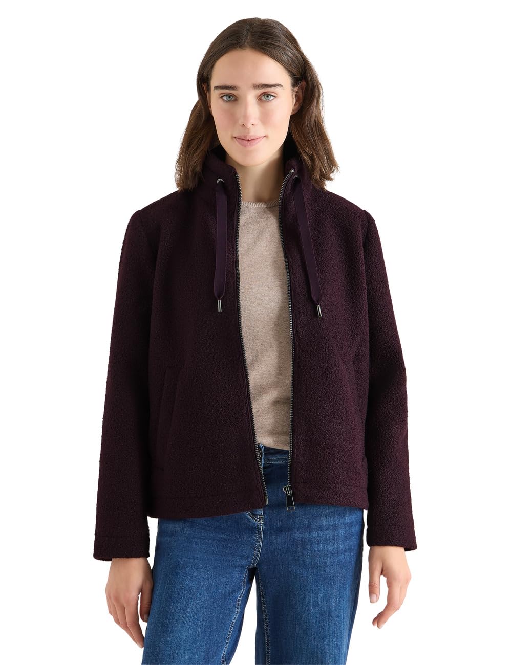 Cecil Damen Kurze Teddy-Jacke