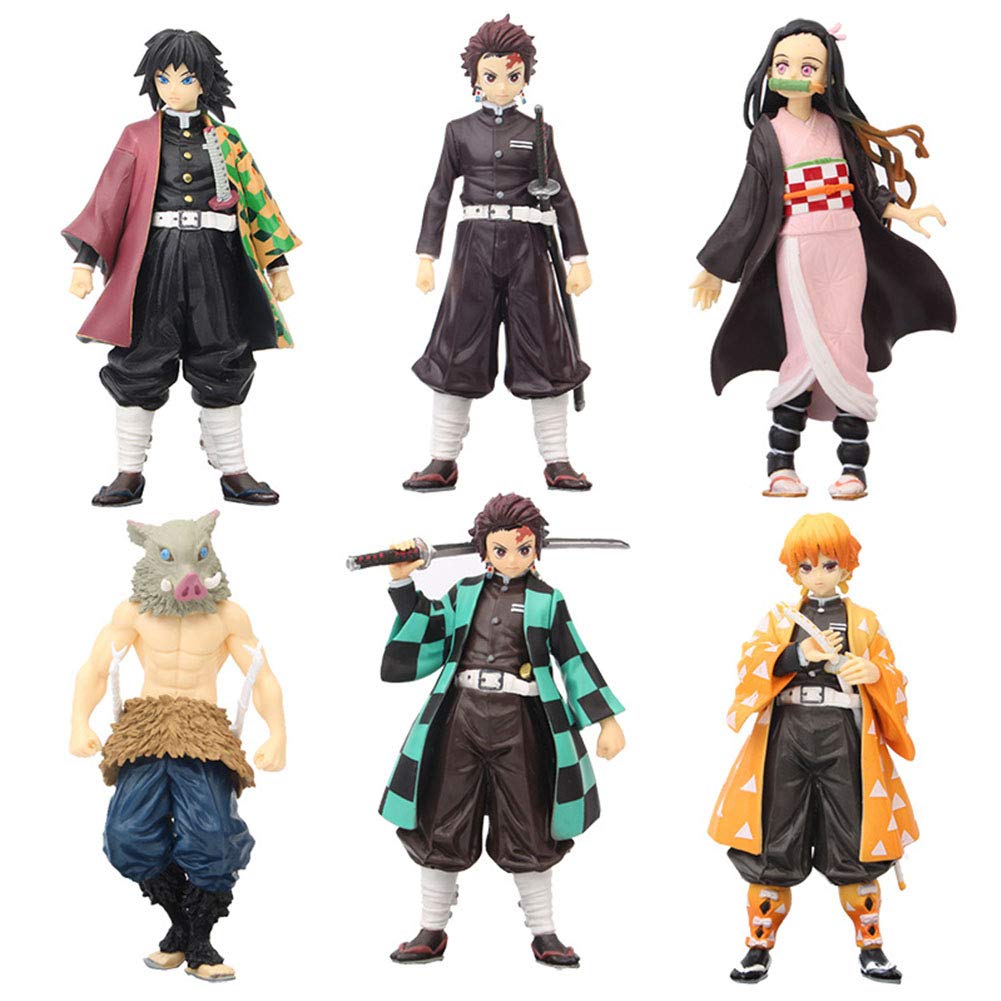 Figurines Et Peluches Anime Demon Slayer – Shinobu, Tanjiro, Nezuko, Etc. – Set Combiné Décoration Collection