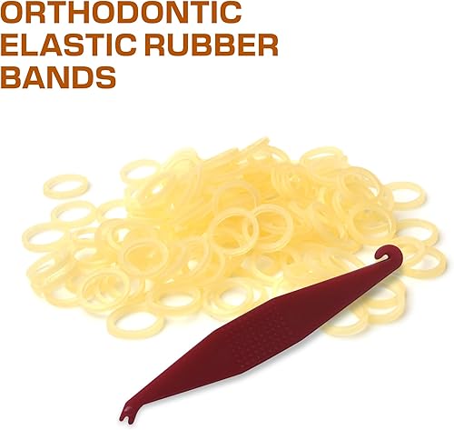 Miniatura 3 de Bandas elásticas ortodónticas de 516 pulgadas, paquete de 100 unidades, naturales, medianas de 3.5 onzas, pequeñas bandas de goma para rastas para