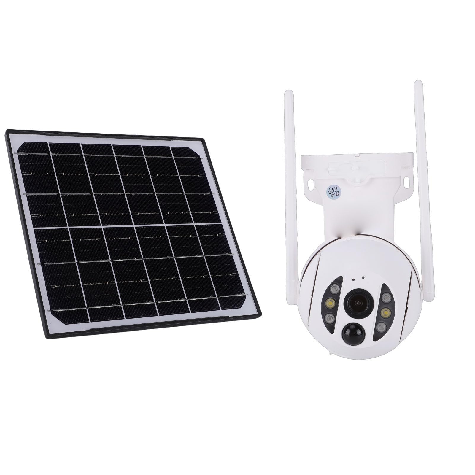 Tbest Kamera Bezpieczeństwa 4G 355° Obrót o 90° Przechylanie IP66 Solar Outdoor z aplikacją AI do Wykrywania Ludzi w Domu