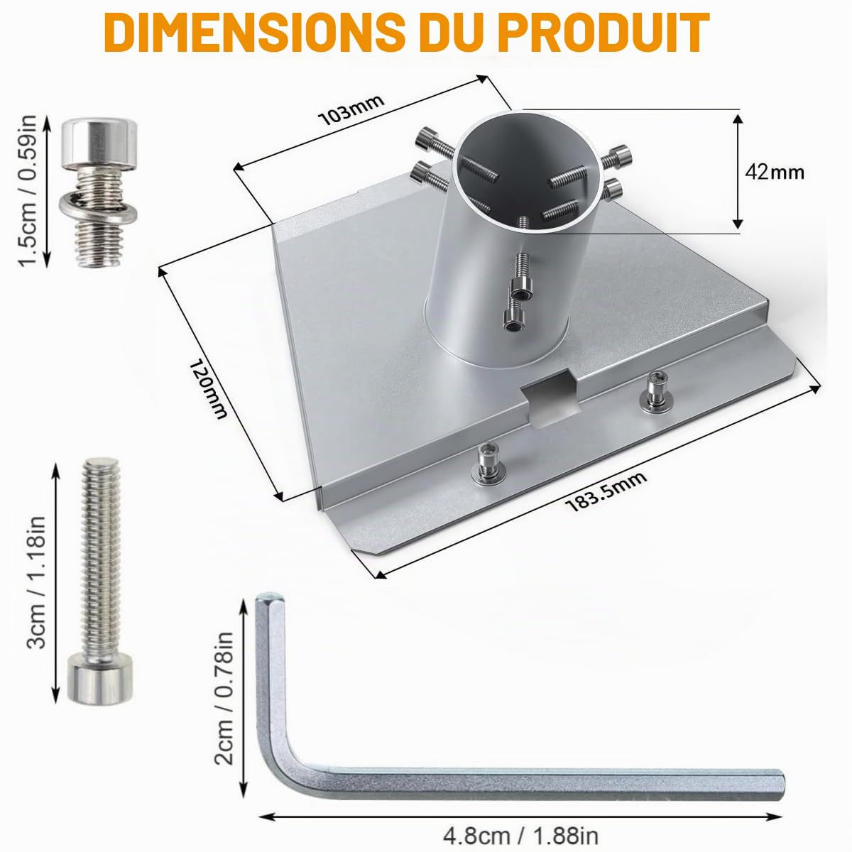 Support pour Starlink Gen 3, pour Starlink Internet Satellite Kit Complet, le Plat Standard V3 pour Starlink, le Kit Complet D'internet Satellite, le Kit de Montage Mini