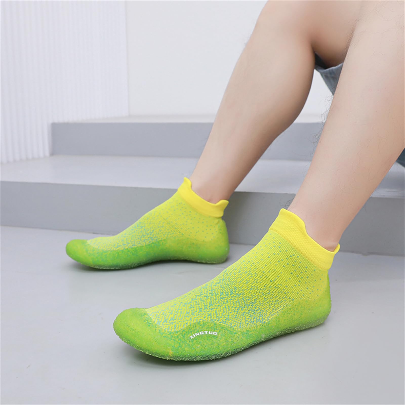 JiuQing Damskie skarpety boso buty plażowe buty do wody oddychające antypoślizgowe przenośne skarpetki do jogi w pomieszczeniach