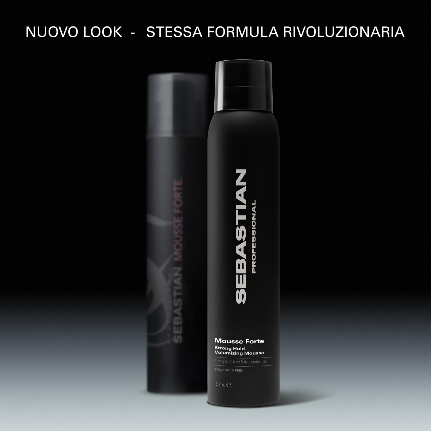 Sebastian Professional Mousse Forte Strong Hold Volumizing Mousse – volumizzante a tenuta forte con protezione dal calore e morbidezza al tatto, 200ml