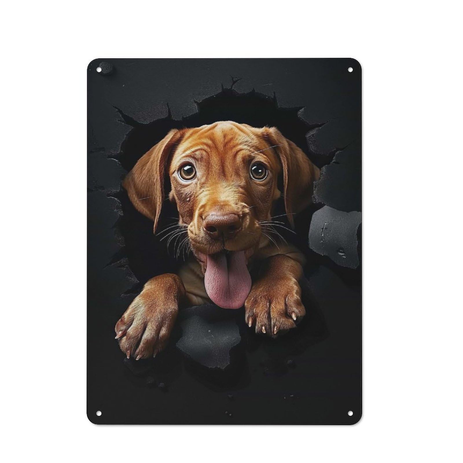 Junmoney Style-21 Vizsla Retro Tin Wall Plaque 40X30cm For Hobby Room Or Studio, For Garage, Workshop And Man Cave Decoration
