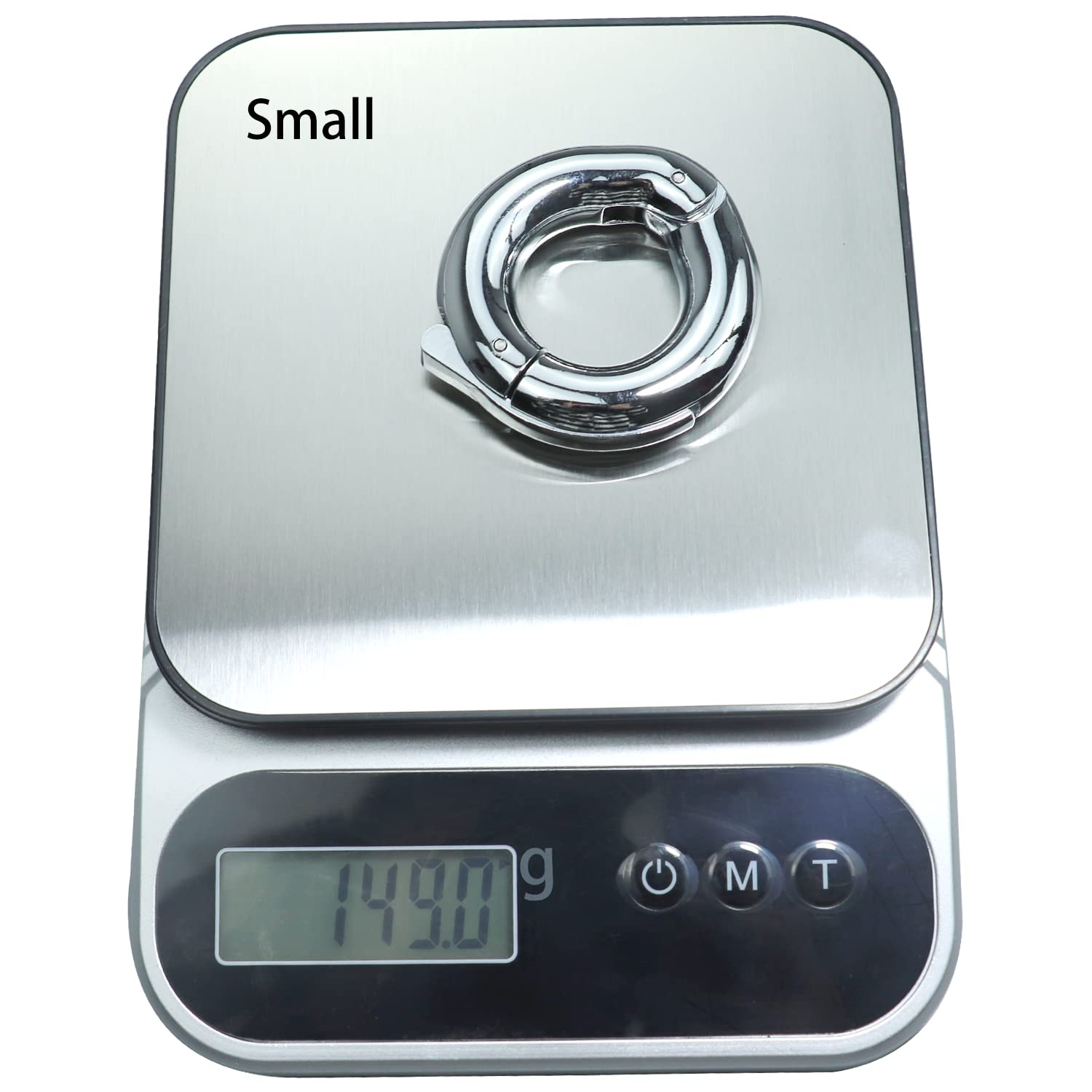 SeLgurFos Anelli del testicolo per gli uomini, diametro regolabile dell'anello del pene 30-40mm, materiale in lega di zinco Anello di ritardo del peso Anello maschile Giocattoli del sesso (small)